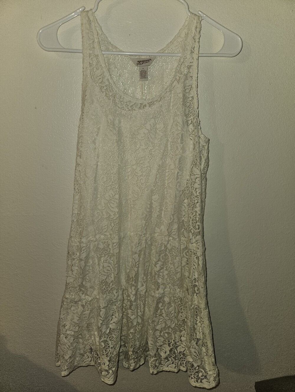 Arizona Jeans Womans Sleeveless Lace Dress Size S